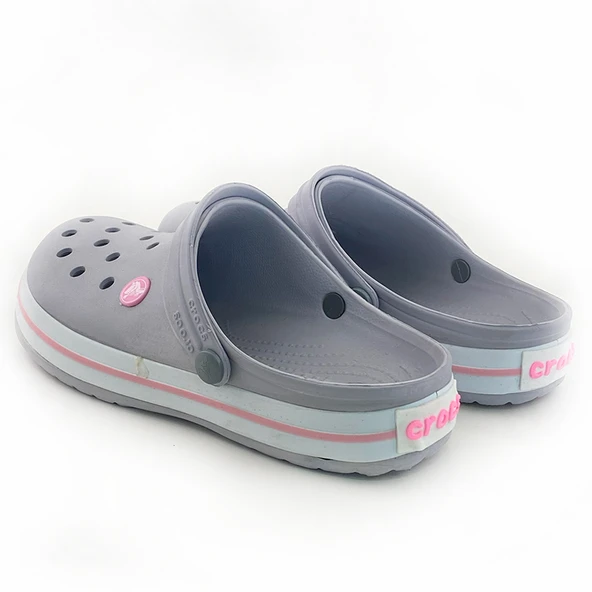 Crocs Crocband Gri Pembe Kadın Terlik - Resim 4