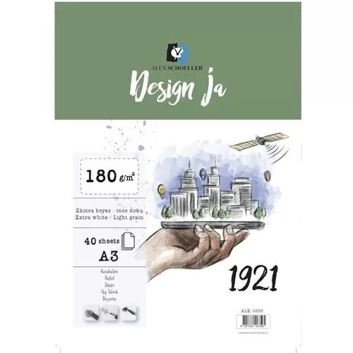 Alex Schoeller A3 Design Ja Çizim Defteri 180 Gram 40 Yaprak ürün görseli