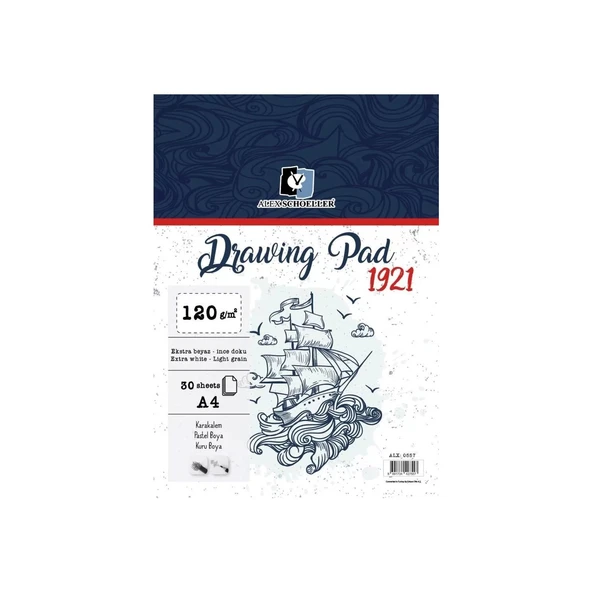 4 ALX.A4 120 GR SPR DRAWING PAD 30.LU ALX-0557 ürün görseli