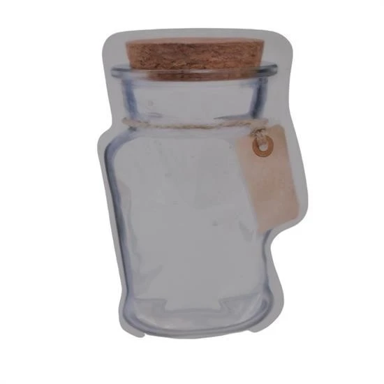 BUFFER® Kavanoz Görünümlü Kilitli Poşet Çıtçıtlı ve Pratik Torba 4 Adet - Resim 2