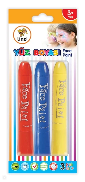 LİNO YÜZ BOYASI 3LÜ (YIKANABİLİR) ürün görseli
