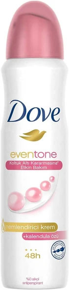 Dove Eventone Kadın Sprey Deodorant Kalendula Özü Koltuk Altı Kararmasına Etkin Bakım, 150 ml - 1