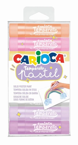 CARİOCA TEMPERELLO STICK POSTER BOYAMA KALEMİ PASTEL 8Lİ ürün görseli