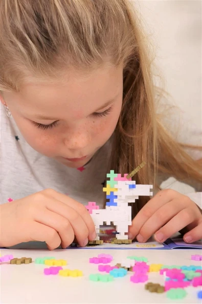 PLUS-PLUS LEARN TO BUILD UNICORNS - Resim 2