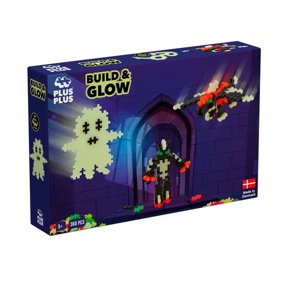 PLUS-PLUS BUILD AND GLOW - GLOW IN THE DARK / 360 PCS ürün görseli