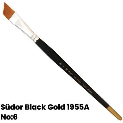Südor Black Gold Yan Kesik Fırça 6 ürün görseli
