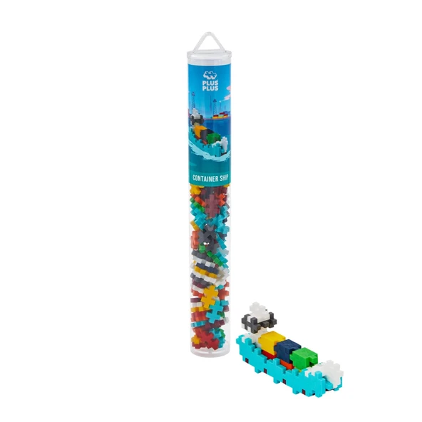 PLUS-PLUS CONTAINER SHIP / 100 PCS TUBE ürün görseli