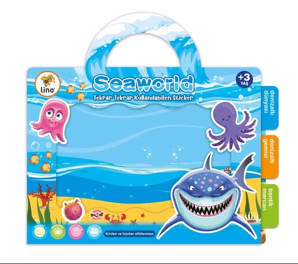 LİNO TEKRAR TEKRAR KULLANILABİLEN STICKER SEAWORLD ürün görseli