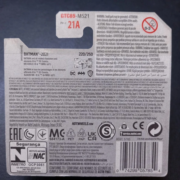 Escoines 39963688e005eab327 HotWheels 1/64 2021 BATMAN JUSTICE LEAGUE BATMOBILE Treasure Hunt 5/5 - 4