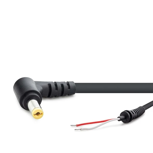 Notebook Adaptör Kablosu 5.5*1.7 L Tip Acer 30W-90W 1.2M Siyah HDX5511