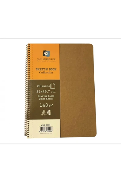 alex schoeller Schoellershammer Sketchbook Collection A4 140gr 50yp Eskiz Defteri / Alx.0006 ürün görseli