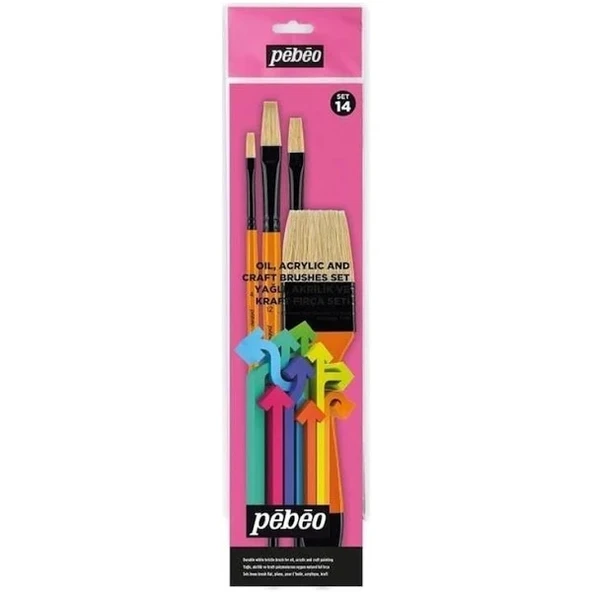 Pebeo Sert Kıl Yağlı Boya Fırça Seti 4'lü Set-14 ürün görseli