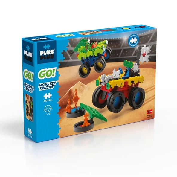 PLUS-PLUS GO MONSTER TRUCKS / 600 PCS ürün görseli