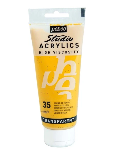Pebeo 100 Ml Akrilik Boya Yüksek Yoğunluklu Venedik Sarısı 35 ürün görseli