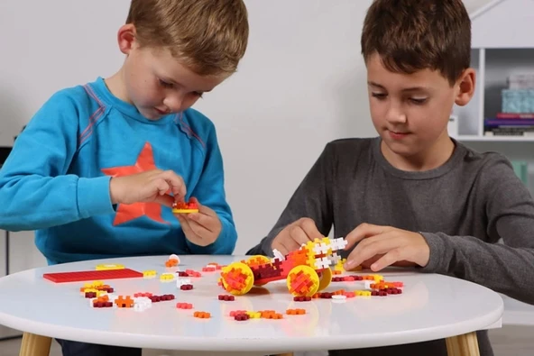 PLUS-PLUS COLOR CARS FIRE / 200 PCS TUBE - Resim 2