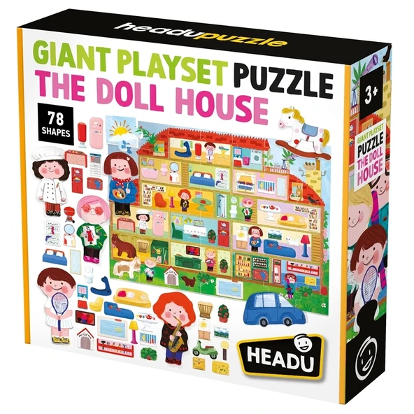 GIANT PLAYSET PUZZLE THE DOLL HOUSE ürün görseli