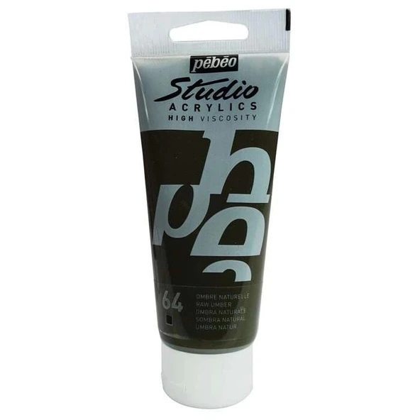 Pebeo Studio Akrilik Boya 100 ml Raw Umber 64 ürün görseli