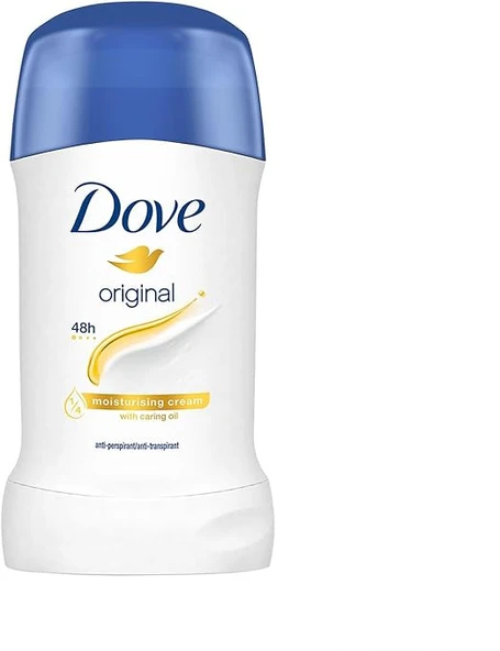 Dove Kadın Stick Deodorant Original 1/4 Nemlendirici Krem Etkili, 40 ml