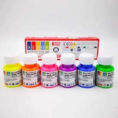 Südor Monalisa fosforlu  Akrilik 12 Renk X 22ml Ml123 ürün görseli