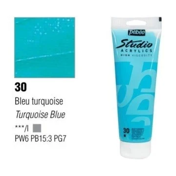 Pebeo Studio Akrilik Boya 30 100ml - Turquoise Blue ürün görseli