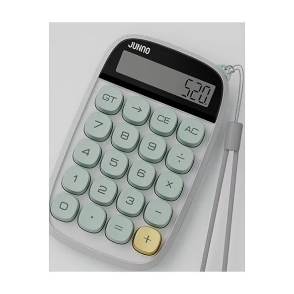 Sevimli Kare Tuşlu 10 Haneli Ldc Ekran Hesap Makinası Yeşil - 4