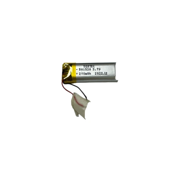 501530 3.7V 200mAh Li-Polymer Pil Devreli/1.5A