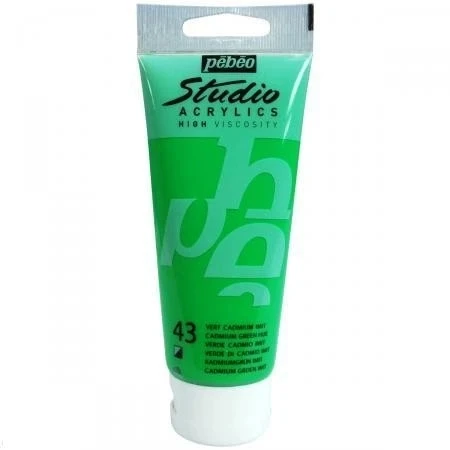 Pebeo Studio Akrilik Boya 100ml - 43 Cadmium Green Hue ürün görseli