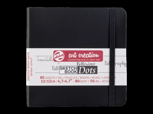 Talens Art Creation Eskiz Bloğu Sert Kapak 140gr 12x12cm Siyah 80yp ürün görseli