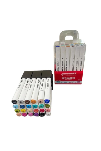 Penmark Marker's Art Brush Kalem 24 Lü Set Hs-9000-24 ürün görseli