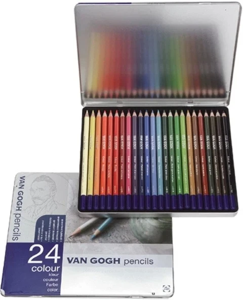 Van Gogh Colour Kuru Boya Kalem Seti Metal Kutu 24lü ürün görseli
