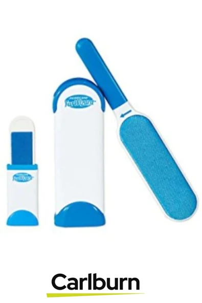 Özel Üretim Çift Taraflı Uzun Ömürlü Mobilya Halı Elbise Tişört Tüy Toz Temizleme 2'li Fırça Seti - 4