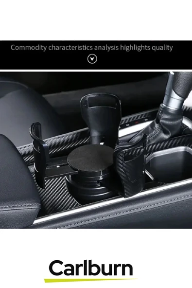 Özel Üretim Çok Amaçlı Ayarlanabilir Tabanlı Hızlı Montaj Araç İçi Bardak Tutucu Multifonksiyonel - 4