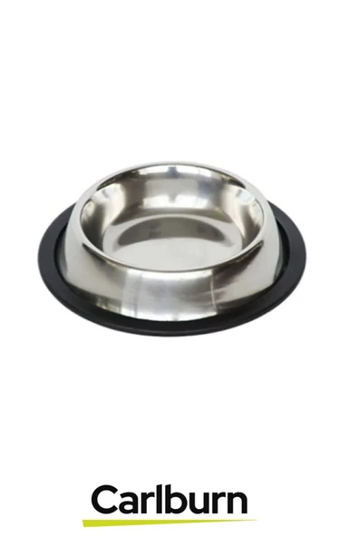 Özel Üretim Dayanıklı Uzun Ömürlü Sağlam Şık Paslanmaz Çelik Metal Kedi Köpek Mama Su Kabı 34 cm - 2