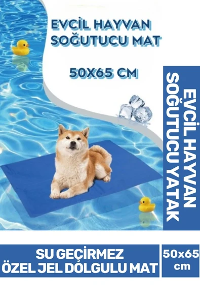 Özel Üretim Vücut Isısı Dengeleyen Kedi Köpek Jel Dolgulu Evcil Hayvan Soğutucu Yatak Mat 50x65 cm