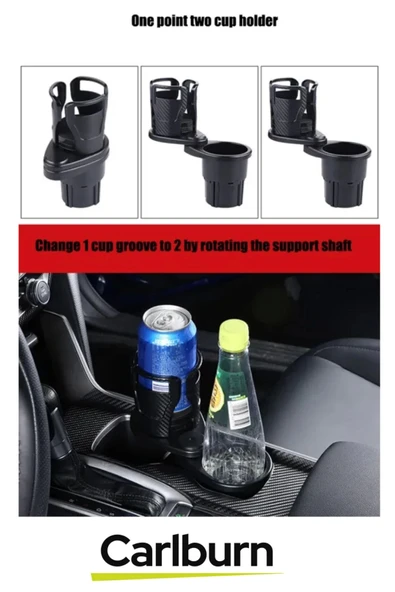 Özel Üretim Çok Amaçlı Ayarlanabilir Tabanlı Hızlı Montaj Araç İçi Bardak Tutucu Multifonksiyonel - 2