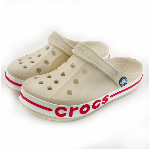 Crocs Bayaband Clog Bej Kırmızı Unisex Terlik - 3