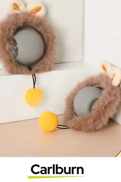 Premium Seri Küçük Boyutlu Yumuşak Tüylü Usb Şarjlı Kedi Oyuncağı - 5