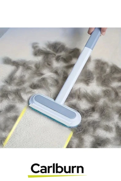 Özel Üretim Çift Taraflı Kaymaz Uzun Ergonomik Saplı Evcil Hayvan Kedi Köpek Tüy Temizleme Fırçası - 6