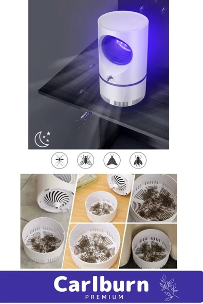 Premium Sessiz Yükseltmiş Güç 6 Uv Işık Elektrikli Uv Sinek Sivrisinek Haşere Öldürücü Lamba - 5