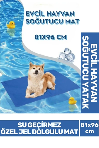 Özel Üretim Vücut Isısı Dengeleyen Kedi Köpek Jel Dolgulu Evcil Hayvan Soğutucu Yatak Mat 81x96 cm