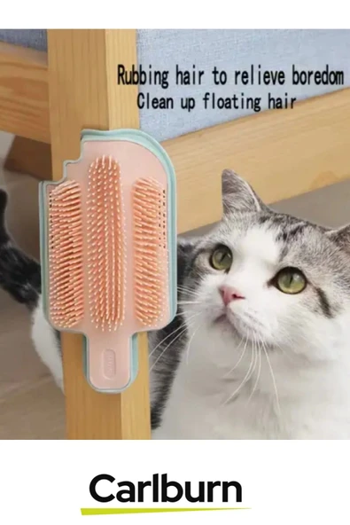 Özel Üretim Tüy Dökümü Azaltıcı Kedi Otu Hazneli Kaşınma Tarama Aparatı Fırçası - 3
