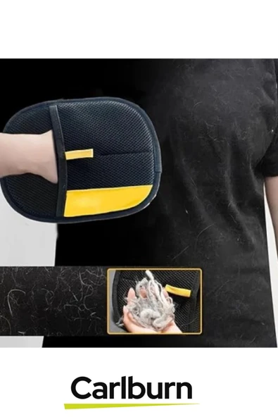 Yeni Nesil Kaymaz İki Yönlü Mikrofiber Kedi Köpek Evcil Hayvan Tüy Toplama Eldiveni 25x18 cm - 3