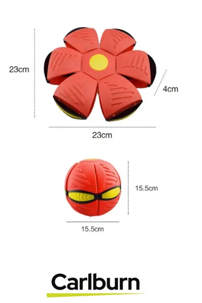 Özel Üretim İnteraktif Fiziksel Zihinsel Aktivite Sağlayan Işıklı Zıplayan Frizbi Evcil Hayvan Topu - Resim 2