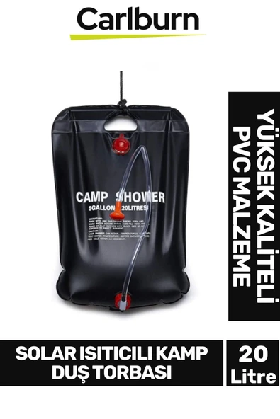 Özel Üretim Yüksek Kaliteli Pvc Dayanıklı Uzun Ömürlü 20 Litre Solar Isıtıcılı Kamp Duş Torbası - 1