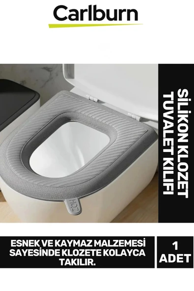 Özel Üretim Esnek Kaymaz Çıkarılabilir Yıkanabilir Yumuşak Silikon Konforlu Klozet Tuvalet Kılıfı