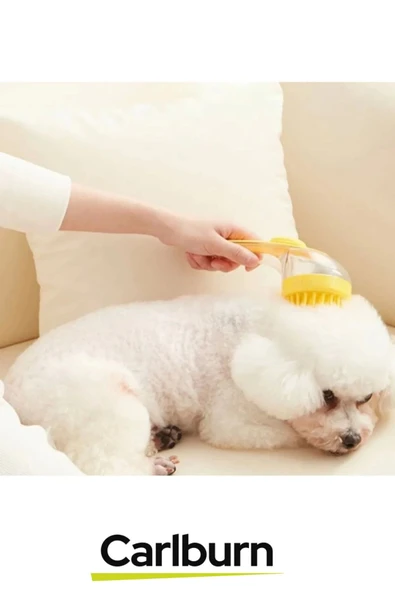 Sıvı Hazneli Şampuan Sabun Silikon Banyo Masaj Yapan Evcil Hayvan Kedi Köpek Tarağı - 3