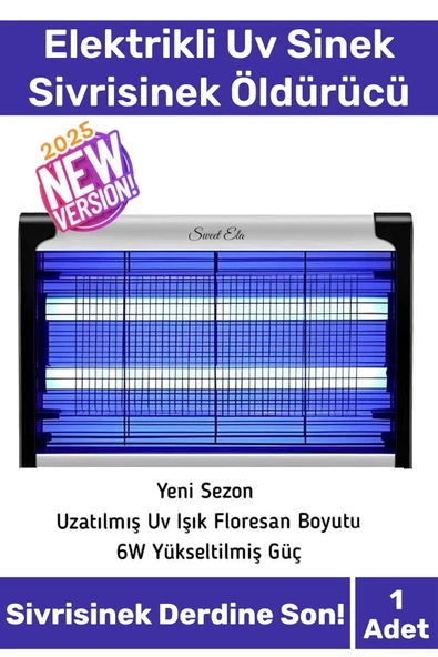 Premium Yükseltmiş Güç Çift Florasan Elektrikli Uv Zincirli Askılı Sinek Sivrisinek Öldürücü 220V
