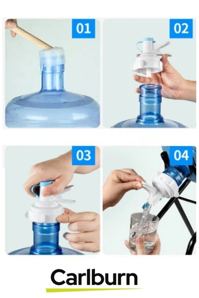 Özel Üretim Dayanıklı Ağır Kaldırma Gerektirmeyen Damacana Musluk Başlığı Metal Ayak Stand Seti - 3