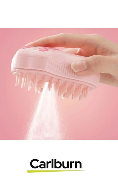 Özel Üretim Tüy Bakımı Kolaylaştıran Silikon Su Hazneli Doldurulabilen Pati Tasarımlı Buharlı Tarak - 5