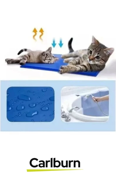 Özel Üretim Vücut Isısı Dengeleyen Kedi Köpek Jel Dolgulu Evcil Hayvan Soğutucu Yatak Mat 50x90 cm - 4